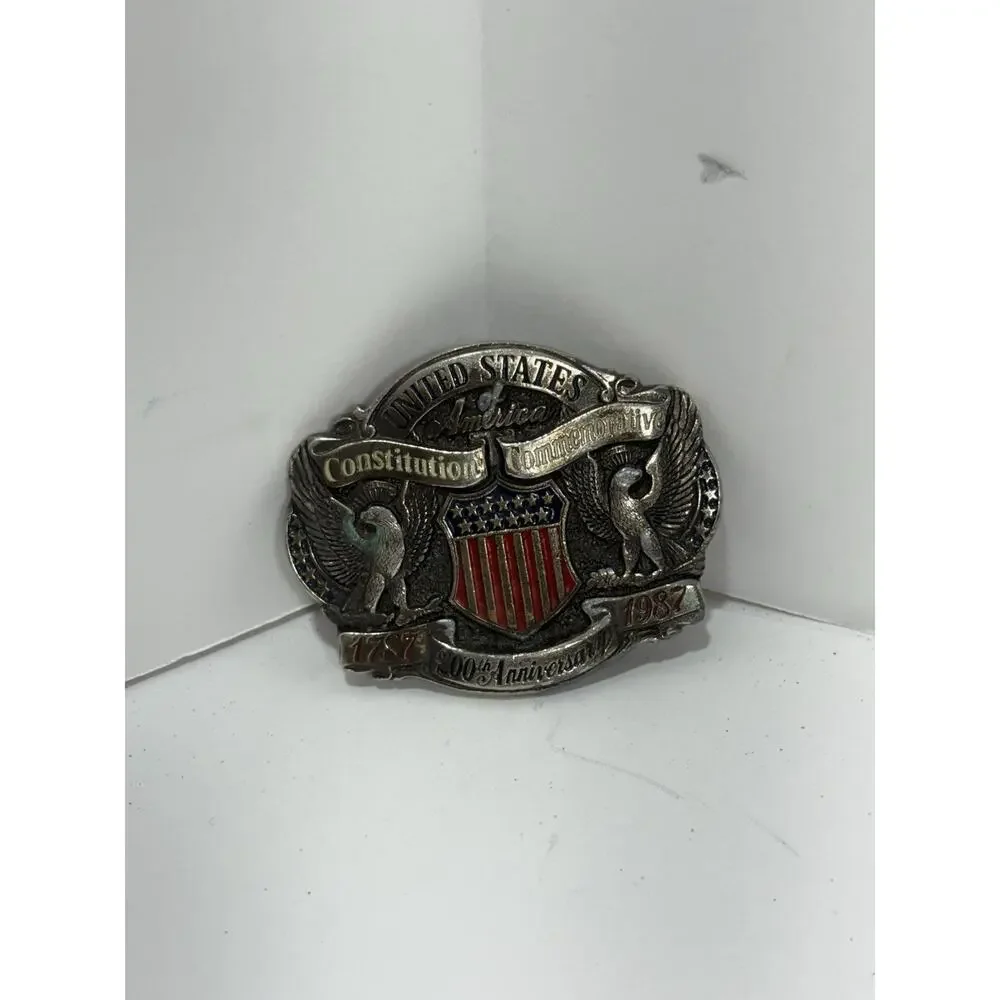 US Constitution Commemorative Belt Buckle 1987 Limited Edition 200th Anniversary